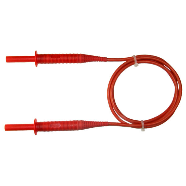 Провод измерительный 1,8м с разъемами "банан" 5кВ красный